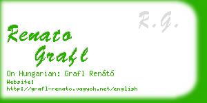 renato grafl business card