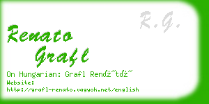 renato grafl business card